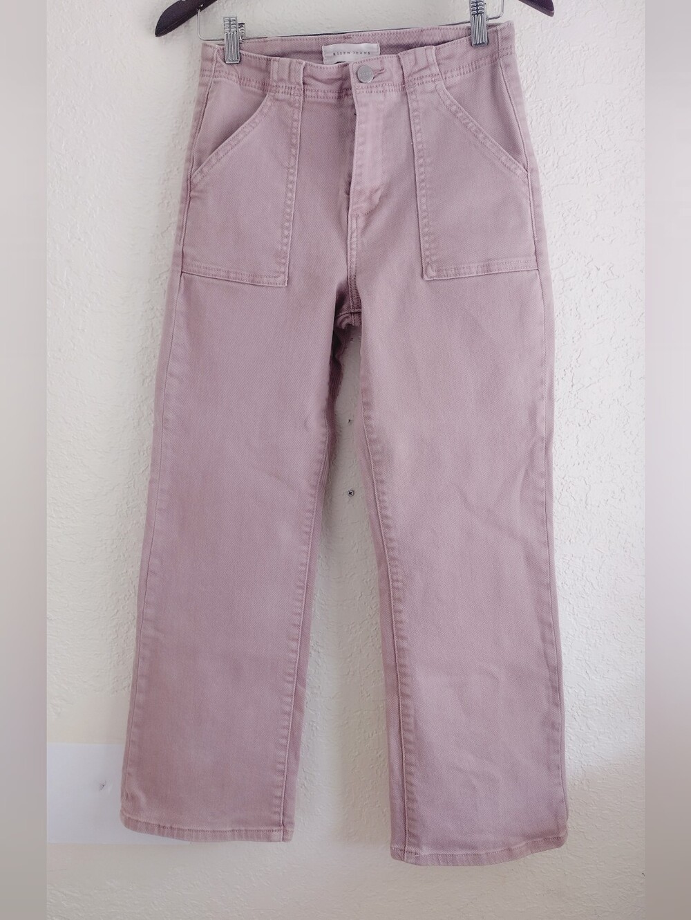 Risen Jeans High-Rise Wide-Leg Jeans in Dusty Rose - Picture 2 of 6